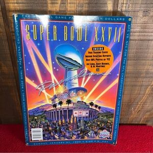 Vintage NFL 1993 Super Bowl XXVII Dallas Cowboys Buffalo Bills  Football Program